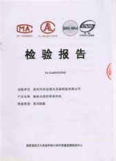 轴流式消防排烟风机检验报告